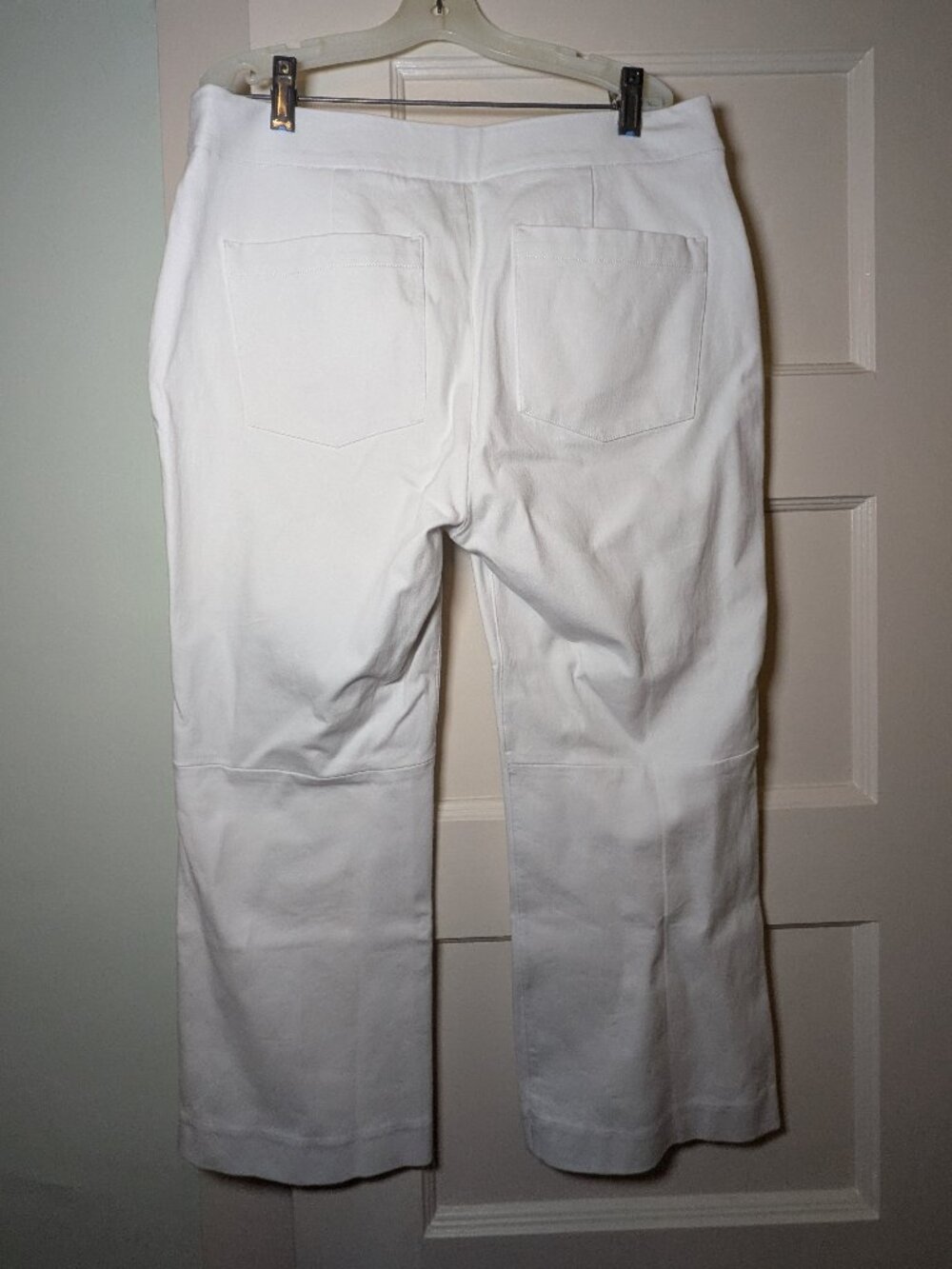 Spanx On-The-Go Cropped Kick Flare Pants - 20373Q - Classic White - Large - Picture 4 of 6